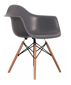 Sillon Eames Plastico Base Madera - tienda online