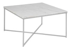 Mesa Ratona Aurora Tapa Vidrio Marmol Base Caño 90x90 Cm en internet