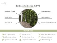 Jardin Vertical Artificial Artemis Plastico Panel 60x40 Cm en internet