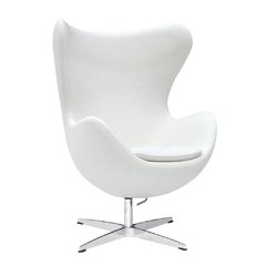 Sillon Egg Cromado Tapizado Ecocuero