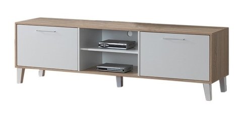 Rack De Tv Modelo Skopie De Madera 180x40x53cm