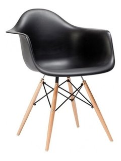 Sillon Eames Plastico Base Madera en internet