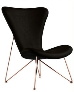 Sillon Jacobsen Eiffel Base Bronce Tapizado Ecocuero en internet