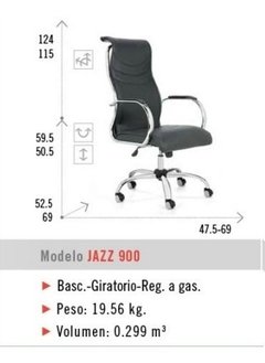 Sillón Ejecutivo Gerencial Modelo Jazz 900 Cromado Tapizado en internet