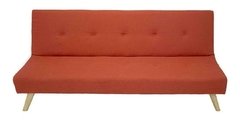 Sofa Cama Napa 3 Cuerpos Base De Madera Tela Colores - Veró Amoblamientos