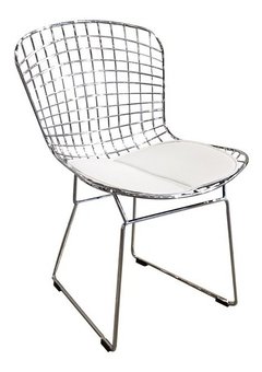 Silla Bertoia Sky Trineo Metalica Base Cromada en internet