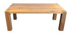 Mesa Ratona Twister Madera Natural Maciza 120x60 Cm