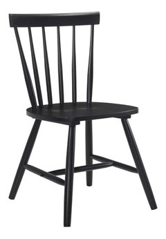 Silla Windsor Ercol De Madera Respaldo Recto Negro O Natural