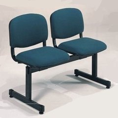 Silla Tandem Ap Fisso 2 Puestos Base Negra Oficina Sala Espera - comprar online