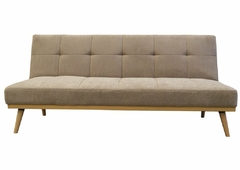 Sofa Cama Tapizado En Tela Base De Madera - tienda online