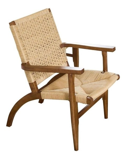 Sillon Carl Hansen Madera Asiento Y Resplado Ratan