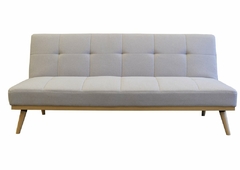 Sofa Cama Tapizado En Tela Base De Madera