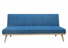 Sofa Cama Tapizado En Tela Base De Madera - comprar online