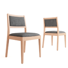 Silla Mauna De Madera Tapizado Tela X2u - comprar online