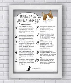 REGRAS NA CASA DOS GATOS (Ref:AV047) - comprar online