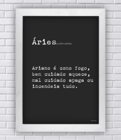 Quadro frase SIGNO ÁRIES