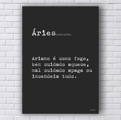 Placa frase SIGNO ÁRIES