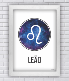 Quadro símbolo signo leão