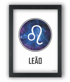 Quadro símbolo signo leão