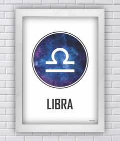 Quadro símbolo signo libra