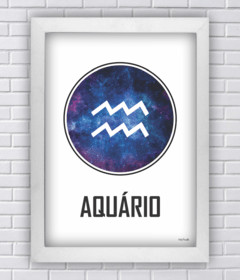 Quadro símbolo signo aquário