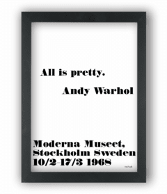 Quadro All is pretty Andy Warhol