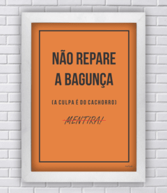 Quadro A culpa é do cachorro