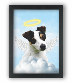 QUADRO ARTE PET PERSONALIZÁVEL ANJO (Ref:P201|V246|AV209)