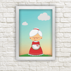 Quadro Infantil COLEÇÃO CHAPEUZINHO VOVÓZINHA