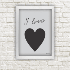 Quadro Infantil I LOVE You