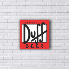 Placa DUFF BEER LOGO