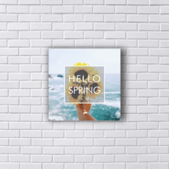 Placa HELLO SPRING