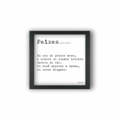 Quadro FRASE SIGNO PEIXES