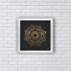 Quadro MANDALA DOURADA