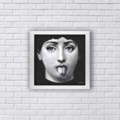 MENINA MOSTRANDO A LÍNGUA ESTILO FORNASETTI (Ref:P193) - comprar online