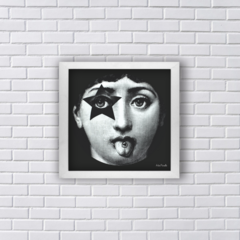 MENINA ROCK AND ROLL KISS ESTILO FORNASETTI (Ref:P194) - comprar online