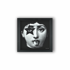 MENINA ROCK AND ROLL KISS ESTILO FORNASETTI (Ref:P194)