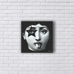 MENINA ROCK AND ROLL KISS ESTILO FORNASETTI (Ref:P194) na internet