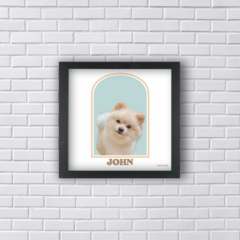 QUADRO ARTE PET PERSONALIZÁVEL FUNDO ARCO (Ref:P198|V243|AV206)