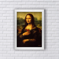 Quadro Mona Lisa com o Vinho