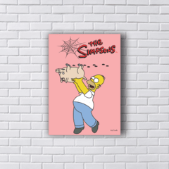 Quadro PORCO ARANHA SIMPSONS