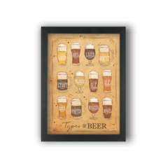 Quadro tipos de cerveja