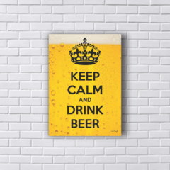 Placa KEEP CALM DRINK BEER