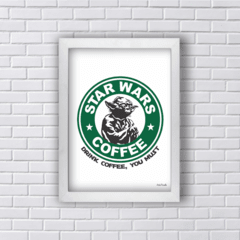 Quadro STAR WARS COFFEE YODA 