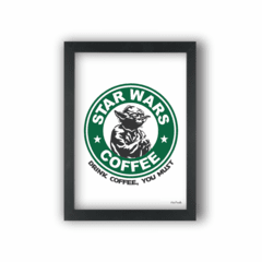 Quadro STAR WARS COFFEE YODA 