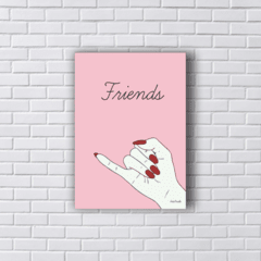 Placa FRIENDS HAND TUMBLR