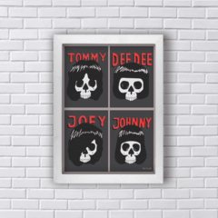 Quadro RAMONES Caveiras