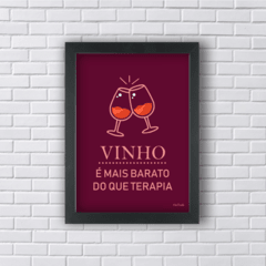 TERAPIA DO VINHO (Ref:V214|AV048) - Art in Parede - Loja de Quadros e Decoração