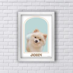 QUADRO ARTE PET PERSONALIZÁVEL FUNDO ARCO (Ref:P198|V243|AV206) - loja online