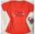 T-shirt espalhe amor laranja